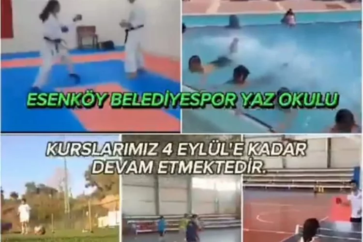 Esenköy Belediyespor yaz okulu kayıtları başladı