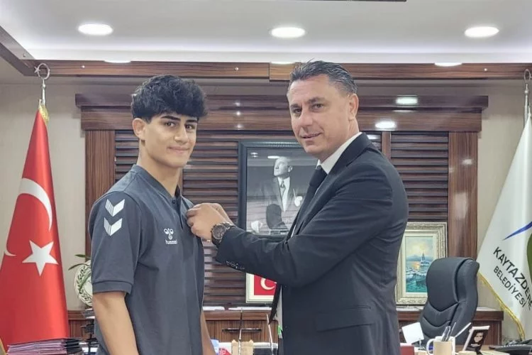 Genç şampiyon Nurettin Emin Kapal’dan Başkan  Çitil’e ziyaret