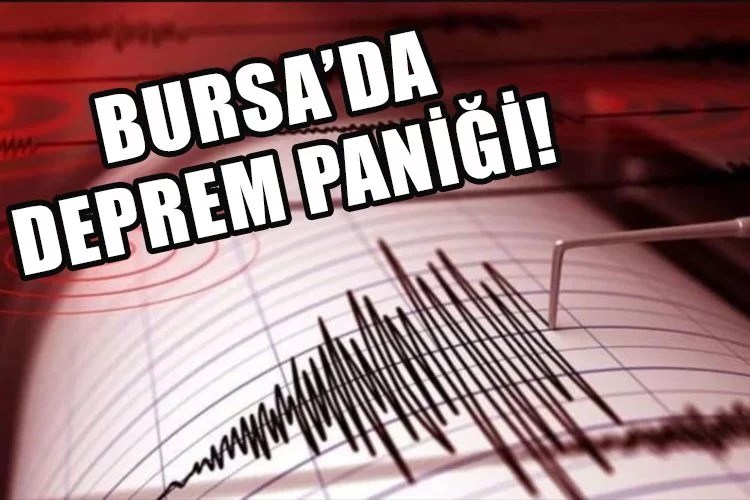 Komşuda deprem paniği! Bursa 4,4 şiddetinde sallandı! Panik anları!