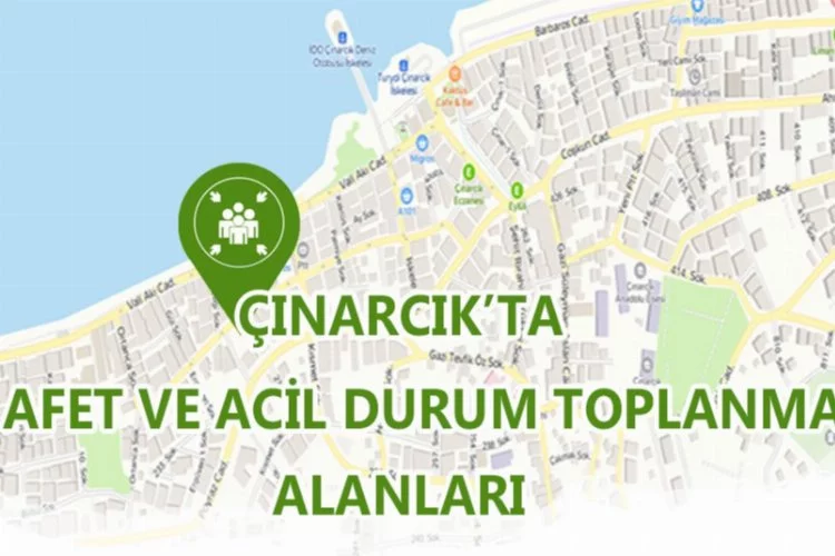 Korkutan deprem sonrası Çınarcık Belediyesi Afet ve Acil Durum toplanma alanlarını açıkladı