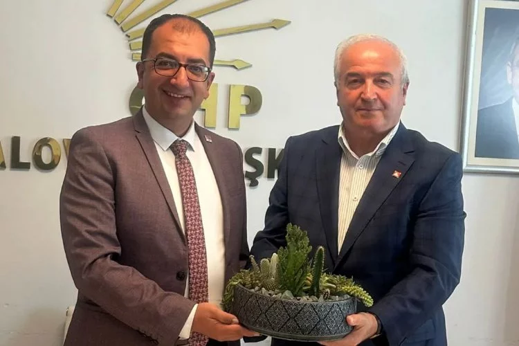 Yalova CHP İl Başkanı Erdem Doğancı Selahattin Aksoy’u ağırladı