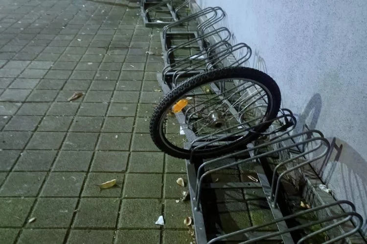Yalova’da bisiklet hırsızları tekerleği geride bıraktı!