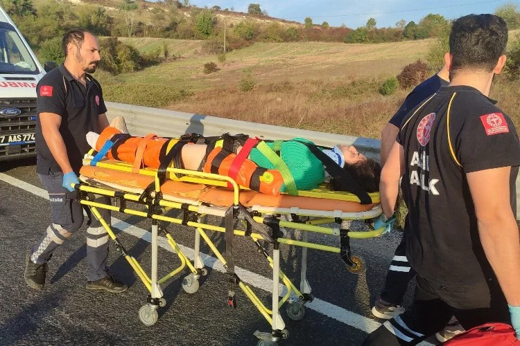 Yalova’da feci motosiklet kazası: 2 kişi ağır yaralı