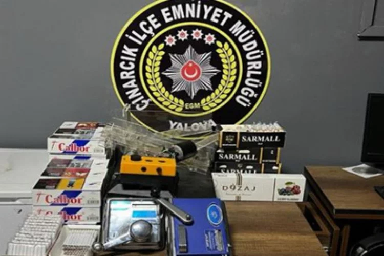 Yalova’da Polisten tütün kaçakçılığına darbe