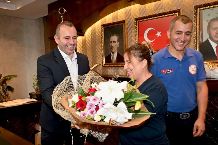 Yalova İtfaiye Teşkilatı’ndan Başkan Mustafa Tutuk’a ziyaret
