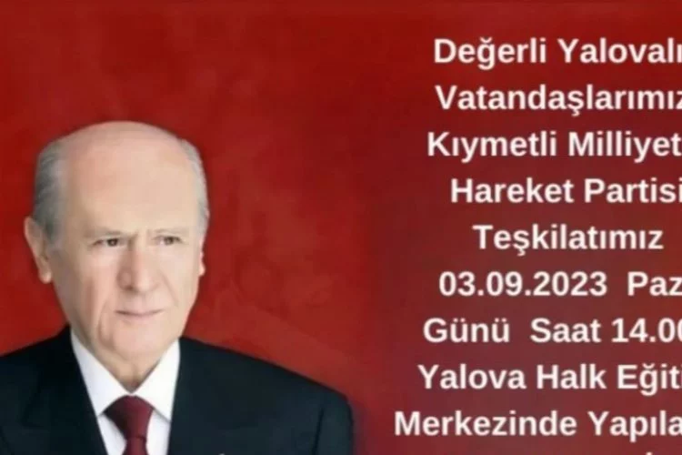 Yalova MHP Merkez İlçe Kongresi yaklaşıyor