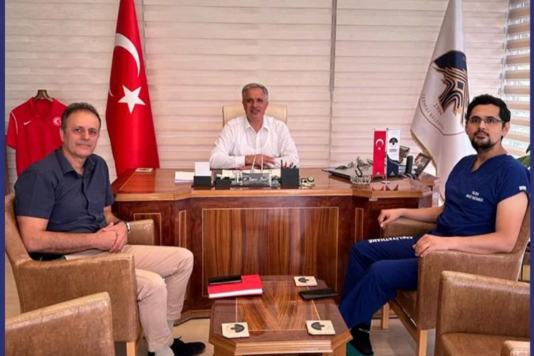 Yalova Şehir Hastanesi Müdürü Hilmi Sezer ve Hasan Ergenç’ten Termal Belediye Başkanı’na Ziyaret