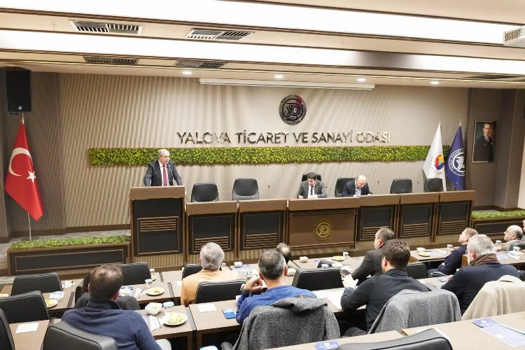 Yalova Ticaret ve Sanayi Odası Ocak Ayı Olağan Meclis Toplantısını gerçekleştirdi
